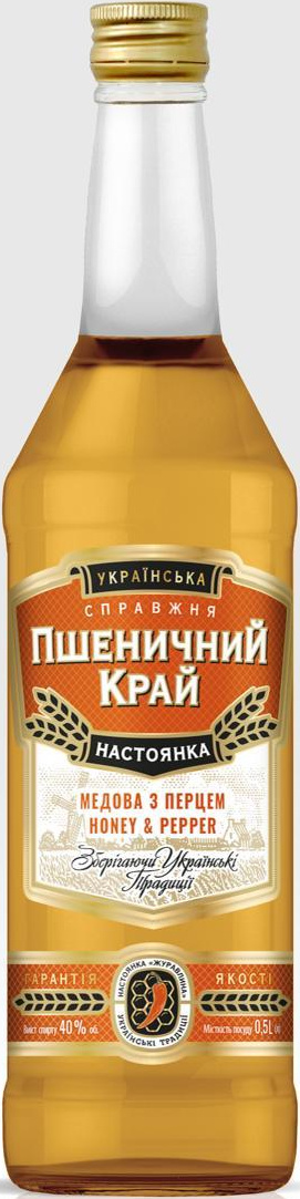 Nastoika Honey & Pepper Pšenitšnõi Krai 40% 0.5l